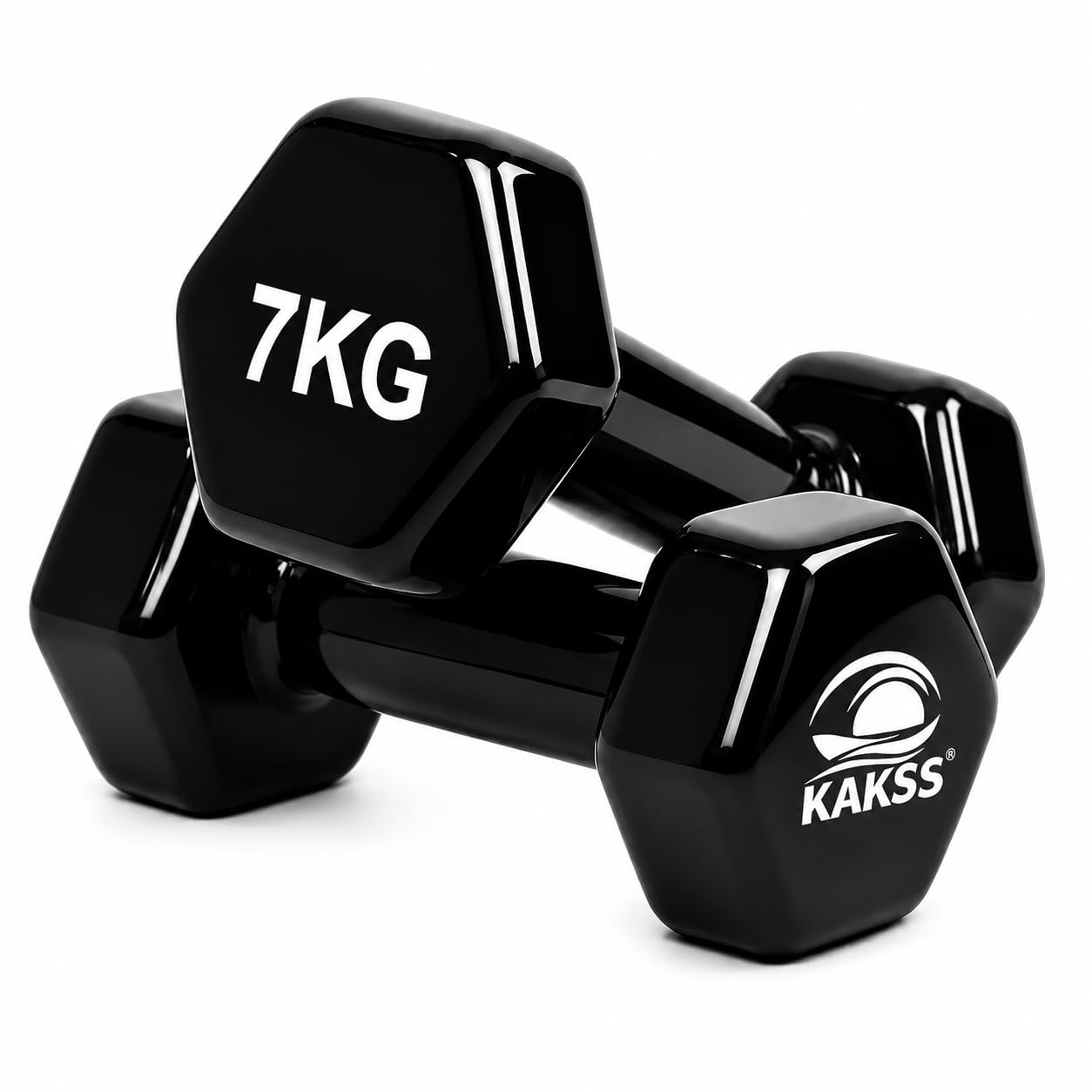 Kakss Cast Iron Vinyl Dumbbells - 1.5KG Pair -11 Kakss Cast Iron Vinyl Dumbbells - 1.5KG Pair -11