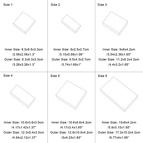 Miniatura 6 de Benecreat 20 Pack Caja De Caja De Cartón Kraft Cajas De Regalo Para Fiesta Superior Envase De Joyería - Negro 11.2x8.2x4.2cm