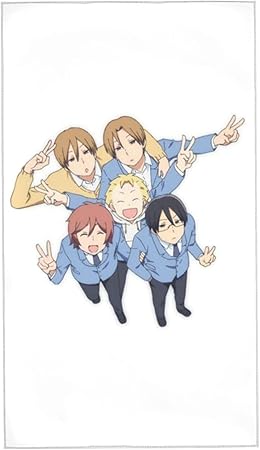 Amazon Co Jp 君と僕 浅羽悠太 浅羽祐希 松岡春 フェイスタオル マイクロファイバー 肌触り 吸水 速乾 大判 ふんわり人気 Rokoo かわいい おしゃれ アニメ キャラクター 四季通用 40 70 ホーム キッチン