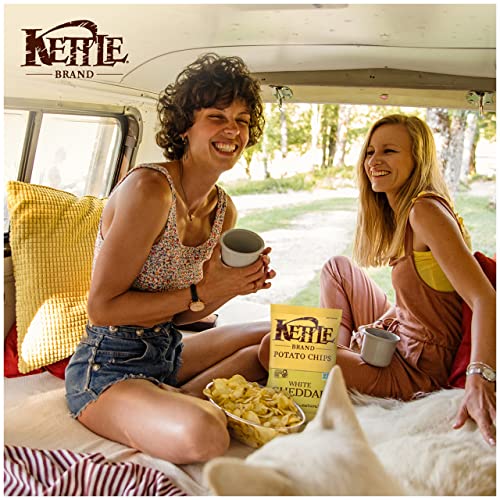 Image of Kettle Brand Potato Chips, White Cheddar Kettle Chips, 5 Oz