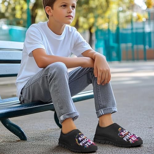 Kids Customized Athletic Shoes Girls Slip On Tennis Shoes Fashion Custom Sneakers3