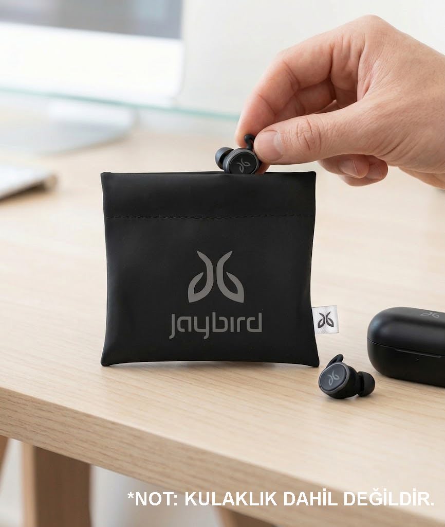 Daytona Jaybird Kulaklık Çantası + USB Şarj Kablosu + Yeşil Yaka Klipsi
