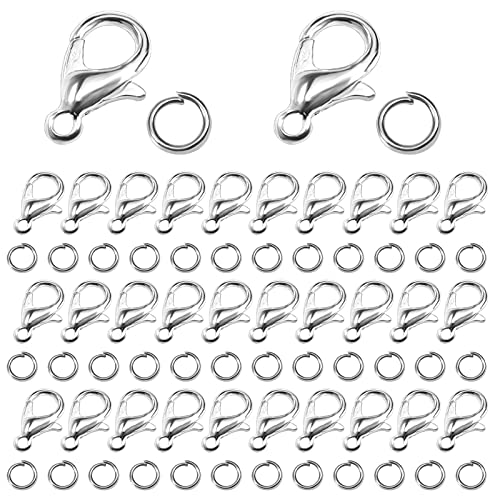 TOAOB Langosta Closures and Jump Rings – 200 Pieces TOAOB Langosta Closures and Jump Rings – 200 Pieces