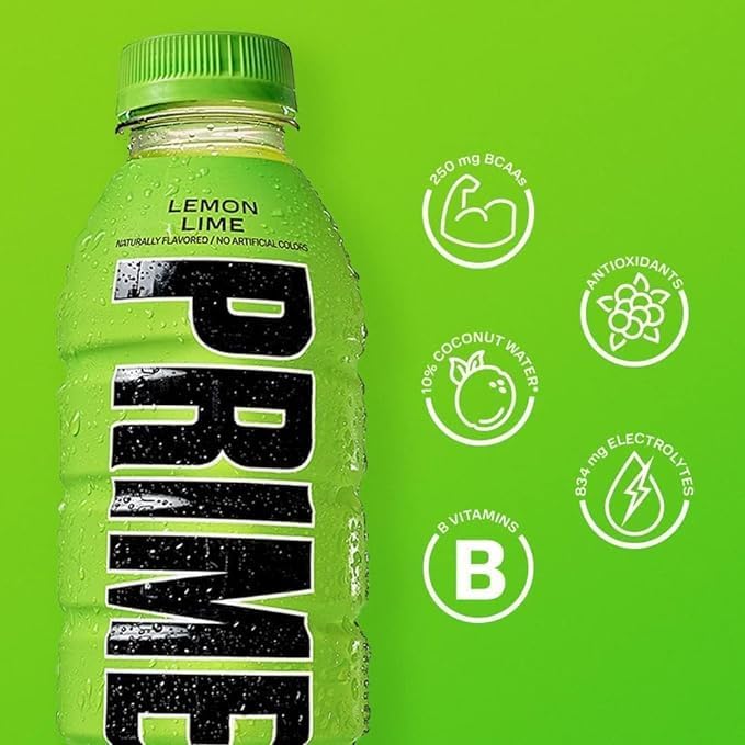 Image of CELEBRINO Prime Hydrating Drink Sports Beverage Lemon Lime Flavour 500 Ml