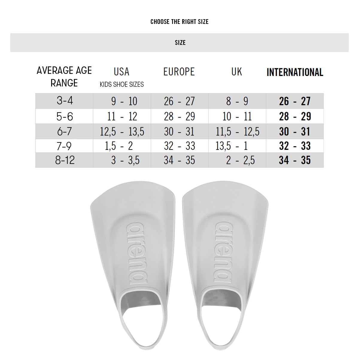 ARENA Fins Kids Jr Pinne Unisex Youth