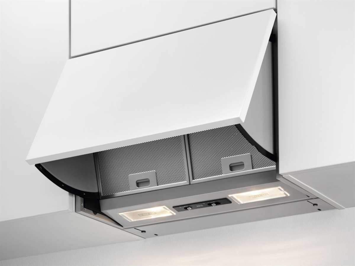 AEG DEB2631S - Campana extractora empotrable (60 cm, 266 m³/h, 62 – máx. 67 dB(A) / D