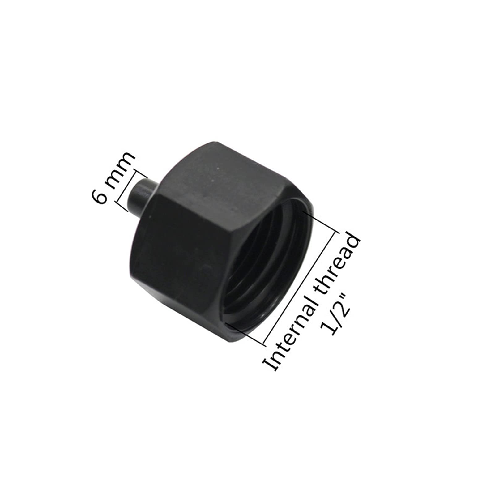Adapter złącza węża, 200 szt. 6 mm do 1/2 cala gwint żeński złącze do wody ogrodowej dysza do systemu nawadniania ogrodowego złącze do zraszacza