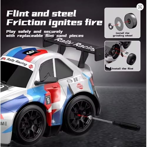 Image of B-M-W M4 Cool Spark Remote Control Racing Car for Kids & Adults | High Speed RC Drift Car with Realistic Spark Effects | 2.4GHz Wireless Control Off road Vehicle Toy | Indoor Outdoor RC Toy Car.
