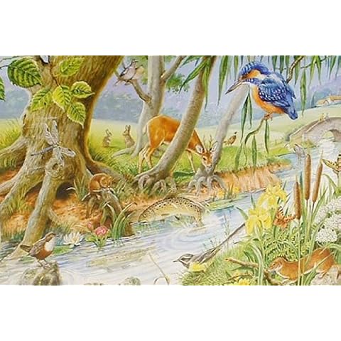 House Of Puzzles - By The Riverbank BIG 250 Piece Jigsaw Puzzle Cover