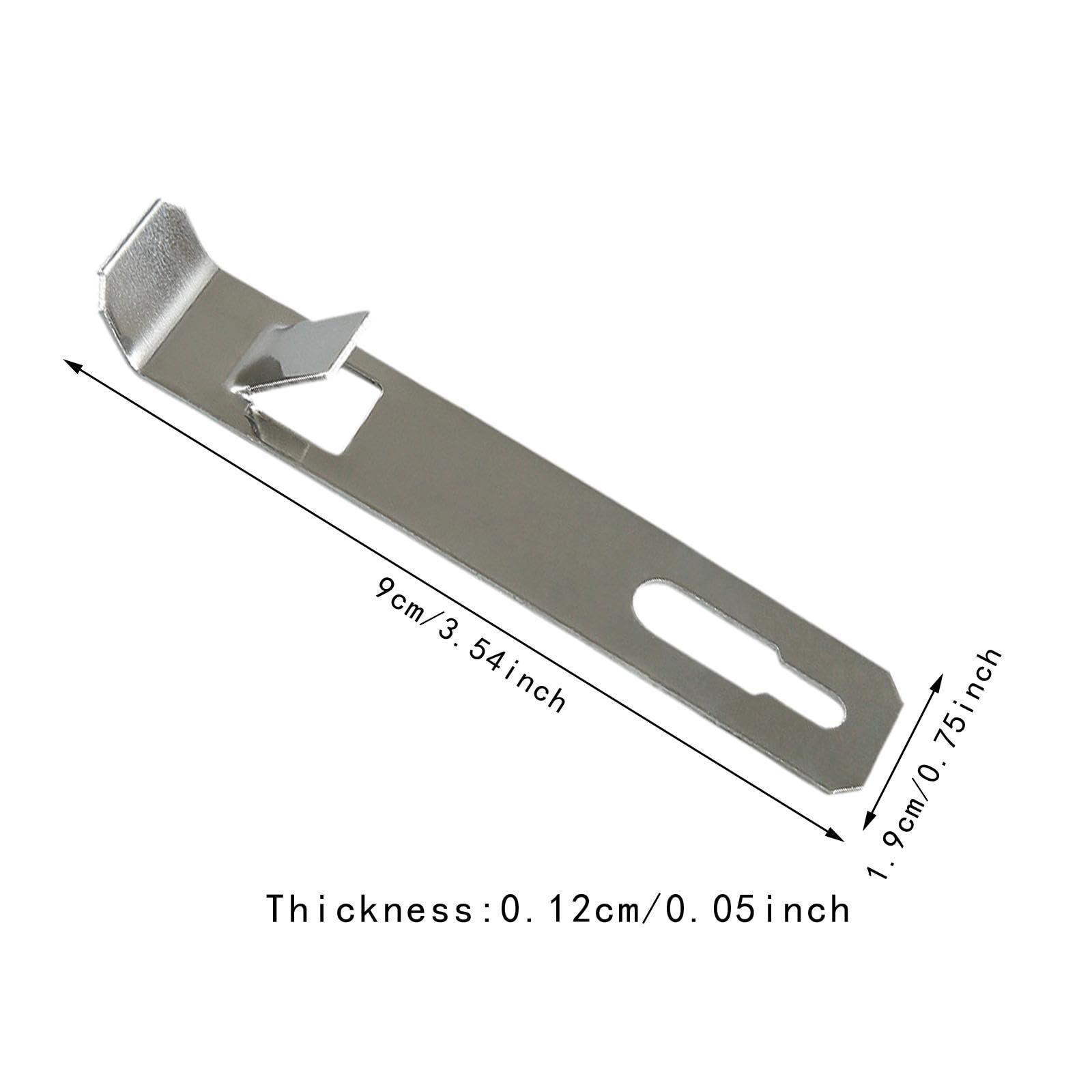 100 Stück Hakenbefestigungen für Fliesenaufhänger, Wandhalterung Und K Haken, Stahl 9x0.12x1.9cm