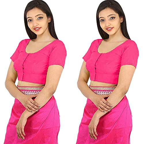 Image of Namita Women's Rubia Cotton Solid Half Sleeve Blouse