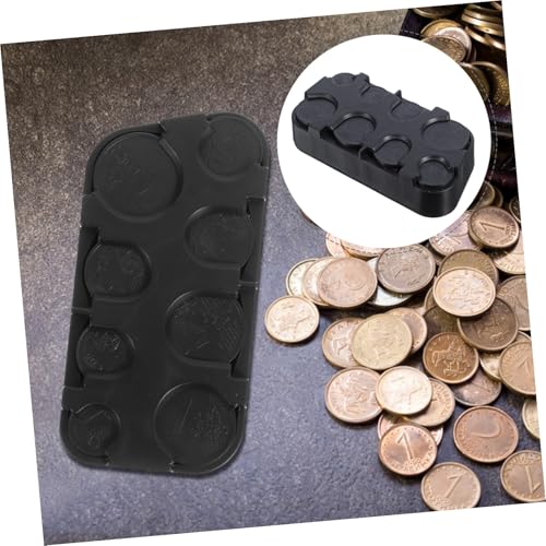 Caja organizadora de monedas grande portátil de plástico miniatura 7