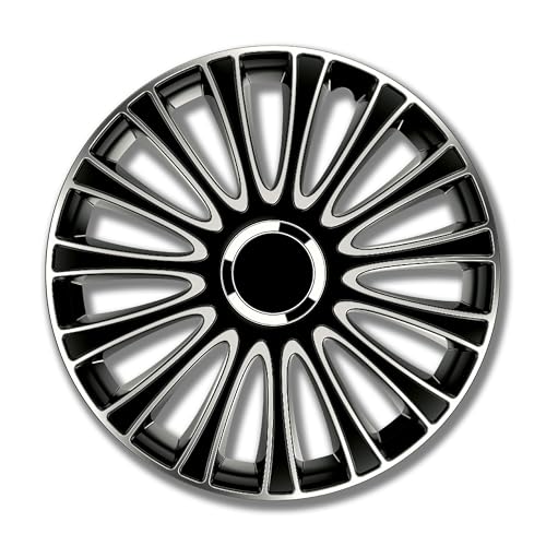Petex Radkappe 16' Zoll Radzierblenden Satz Radblende schwarz/silber RB543516