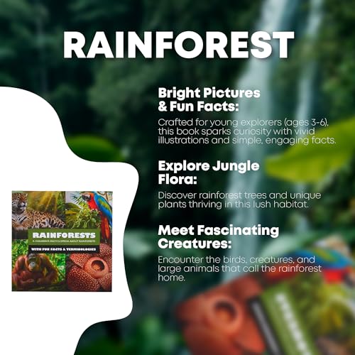 Mini Explorers - Explore Habitat Book Set: Animal Encyclopedia for Kids Ages 3-6: Science Book Box Set of 4 Covering Animal Facts, Plants, and Biomes ... Kindergarteners and Preschoolers (Hardcover) - Image 4