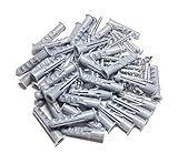 70Pcs #6 1-1/8' Plastic Expansion Tube Pipe Wall Anchors Plugs Expansion/Plastic Anchor Bolts...