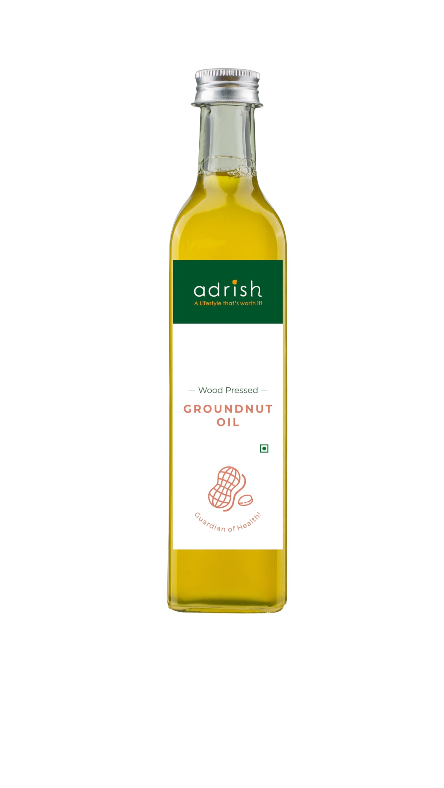 Adrish Zerowaste Wood Pressed Groundnut Oil - (1Ltr) - Organic | Wooden Ghani | Kachi Ghani Peanut Oil | Unrefined Cooking Oil | Organic Groundnut Oil For Cooking | Glass Bottle (B098L7JJMP) Amazon Price History, Amazon Price Tracker
