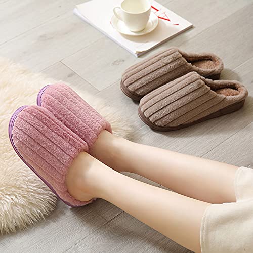 Pantoufles de luxe en coton doux pour chaussures de sol mixtes - 5