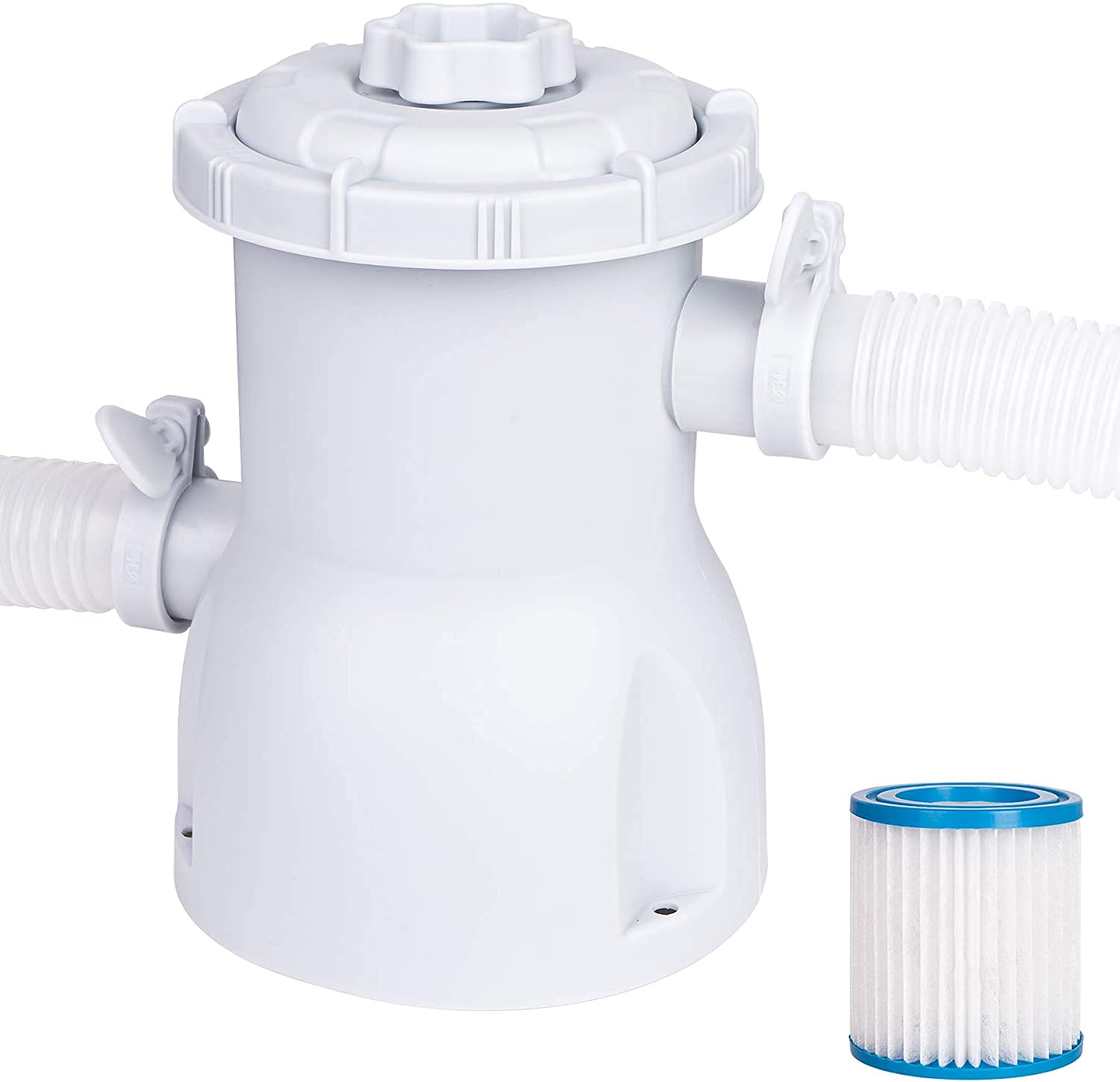 Above Ground Pool Pump And Filter - Pool Filter Pump Compatible For Bestway/Intex Pool, With Filter Pump Crystal Clear Above Ground Pool, And Filter Pump Cartridge