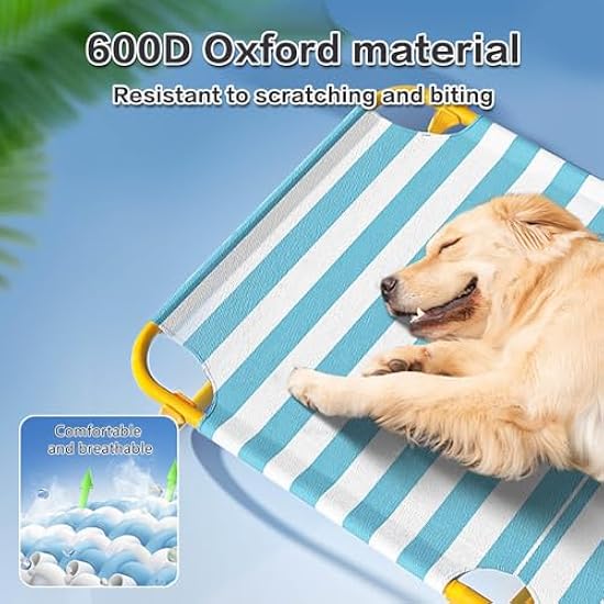 SKYBAT 犬 コット 枕が含まれています,組立不要 ハンドル付き 脚つき