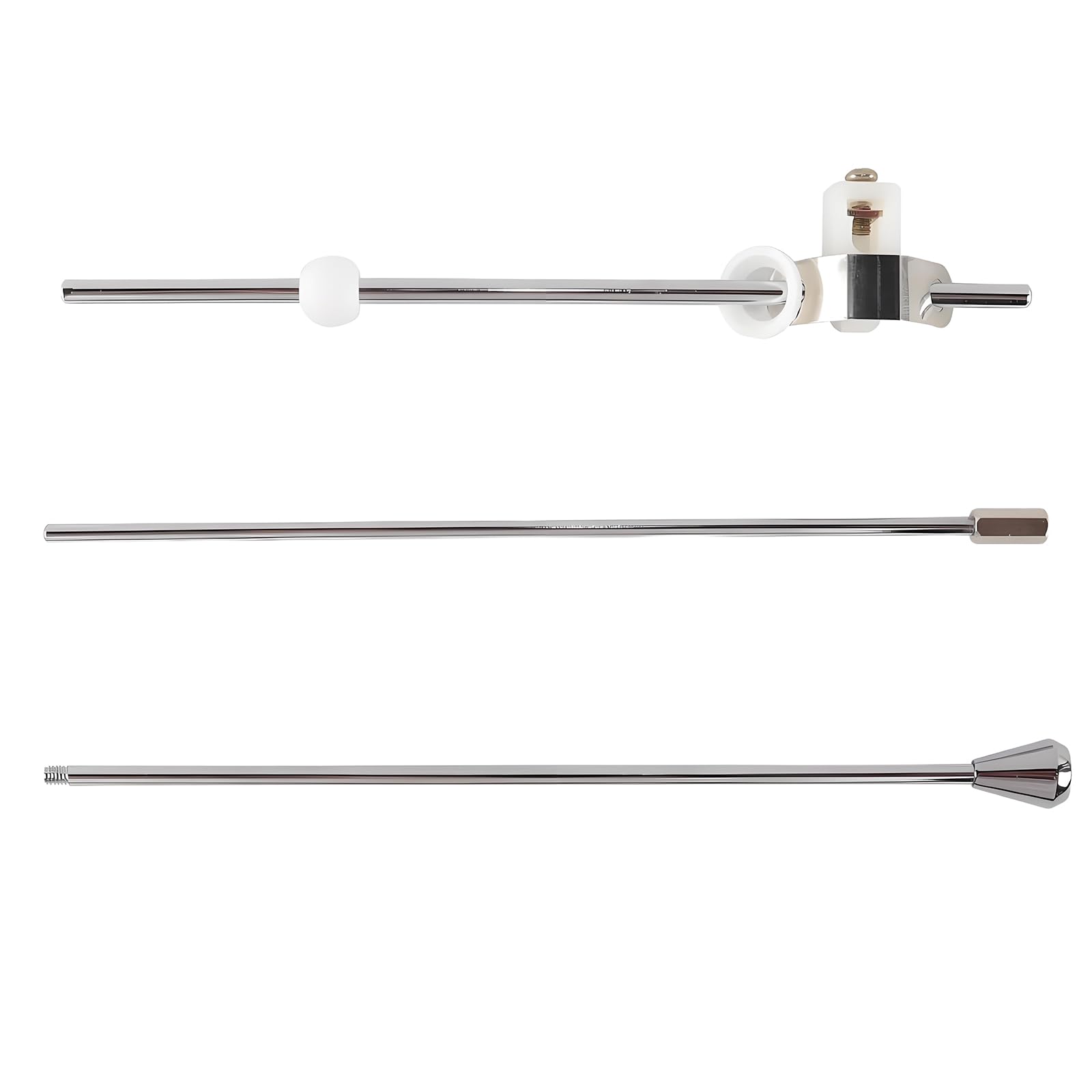 Newyuan 3 Pcs Lift Rod Basin Sink Pop Up Waste Arm Lever Pop Up Waste Rod with Plastic Ball Popup Waste Link Lever Pull Push Plu-g Joint Replacement Part