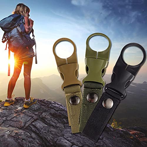Sleutelhanger flessenhouder clip voor het ophangen van waterfles flessenhouder karabijnhaak riem gesp camping wandelen voor camping vissen wandelen reizen waterfles gesp - Image 5