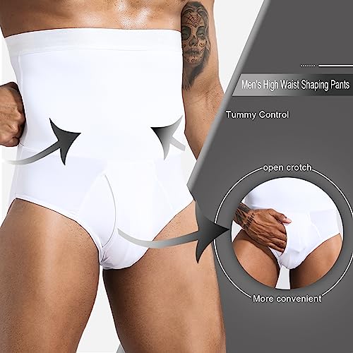 Telewee 1122 Men Tummy Control Shorts High Waist Underwear Slimming Shapewear Body Shaper Leg Boxer Briefs thumb #1