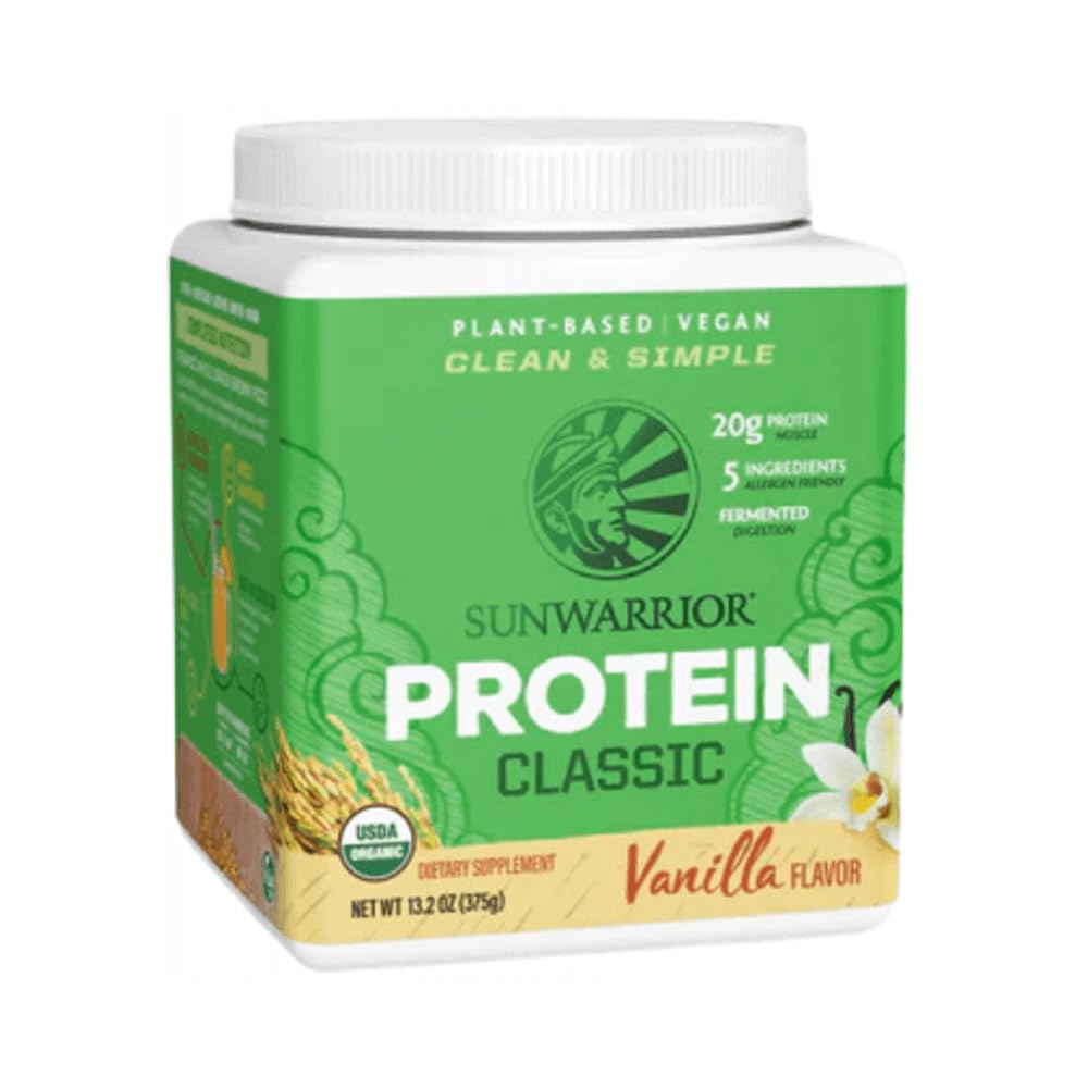 SUNWARRIOR Organic Classic Vanilla Protein, 375 GR — Amazon image 4