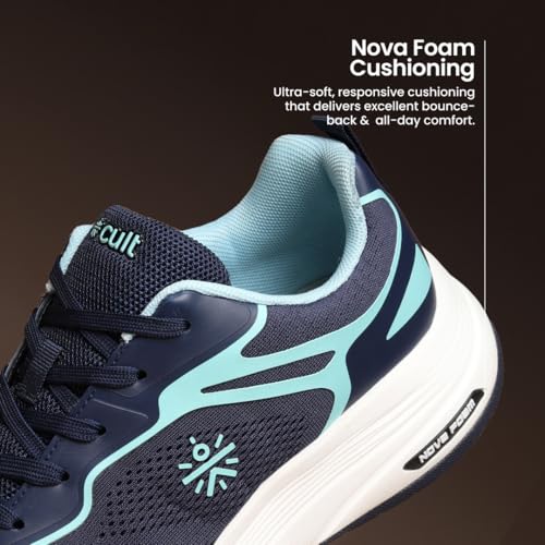 Image of CULT Men's Zyon Running Shoes with Durable Rubber Outsole & Cushioning for Runs up to 20 km