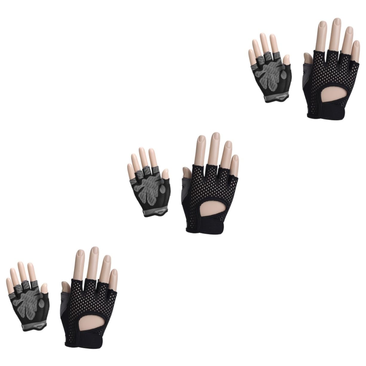 Yardwe 2 Pezzi Guanti Da Donna Guanti Da Donna Guanti Sportivi Da Donna Guanti Da Allenamento Mezzi Guanti Per Sollevamento Pesi Manubri Antiscivolo Fitness