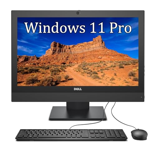 Dell OptiPlex 5250 All in One Desktop PC, 21.5in AIO Computer, Core G4560, 8GB RAM, 256GB SSD, WiFi, Bluetooth, Keyboard, Win11 Pro (Renewed)