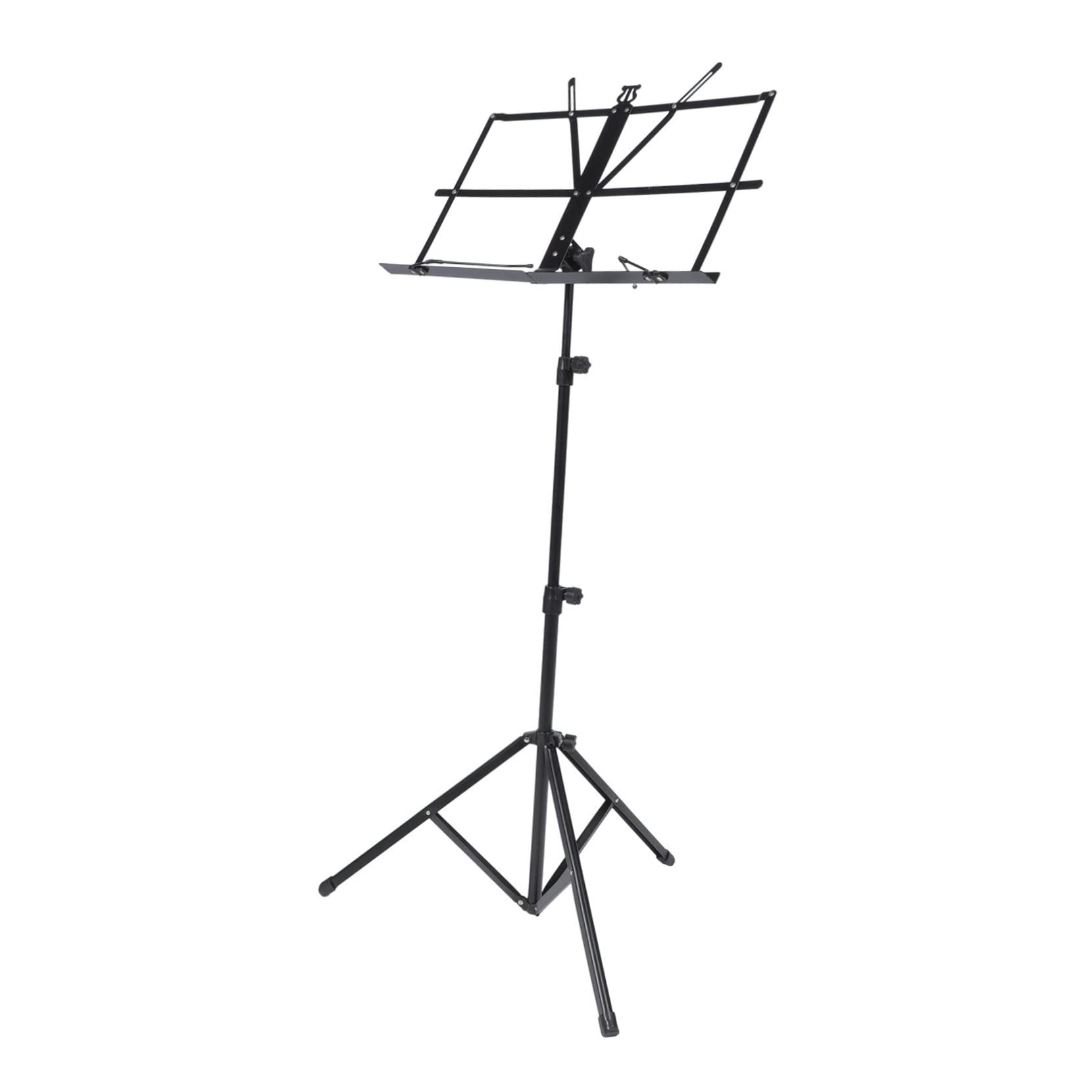 ERINGOGO Adjustable Sheet Music Stand Strong Reading Stand Folding Music Score Rack for Performance