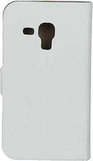 جراب قابل للطى لهاتف سامسونج جالاكسي اس دوس اس 7562 - ابيض، منقلب، سيليكون