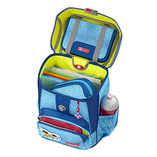 Step by Step Schooltassenset Cloud "Wild Horse" 5-delig, blauw, paardendesign, ergonomische tornister met reflectoren, in hoogte verstelbaar met heupriem voor meisjes vanaf de eerste klas, 19L - Image 5
