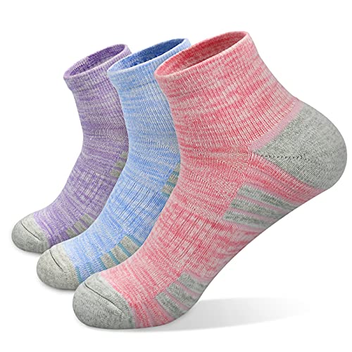 SRCLO Womens Running Sports Socks, Ladies Anti-Blister Cushioned Walking Socks