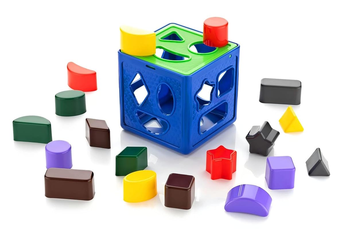 NARAYANMUNI Shape Sorting Cube with 18 Shape|Colorful Shape Toys | Activity Cube Toy | Learning and Educational Toys |Multicolor (B0CGDY8DFS) Amazon Price History, Amazon Price Tracker