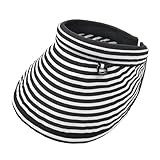 [CARAMEL MILK] サンバイザー カチューシャ レディース 折畳み 紫外線 UV カット つば広 洗濯 可 (ブラック)