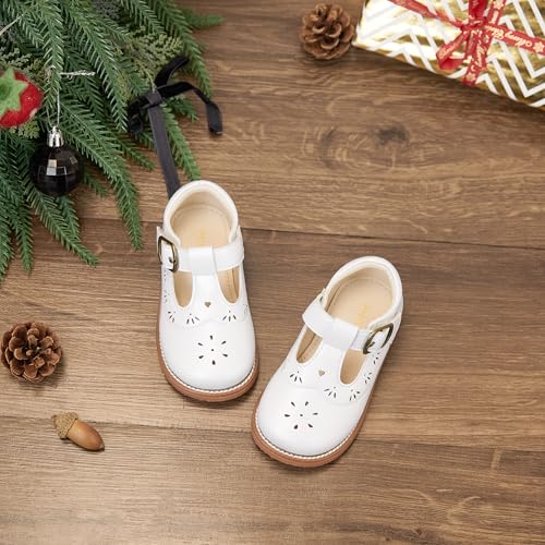 Image of PHIRAMIN Toddler Girl Mary Jane Dress Shoes-Little Girl School Uniform Shoes for Wedding Party