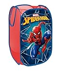 SUPERDIVER - Spiderman Collapsible Storage Basket - Official Marvel License - Ideal for Toys & Clothes - 14x14x23 inches - Easy to Use & Foldable - Perfect for Kids.