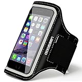 Ubegood Waterproof Sport Armband with Adjustable Running Belt for iPhone 6/6s/5/5s/5c,Galaxy S6 edge/S6/S5/S4 (White)
