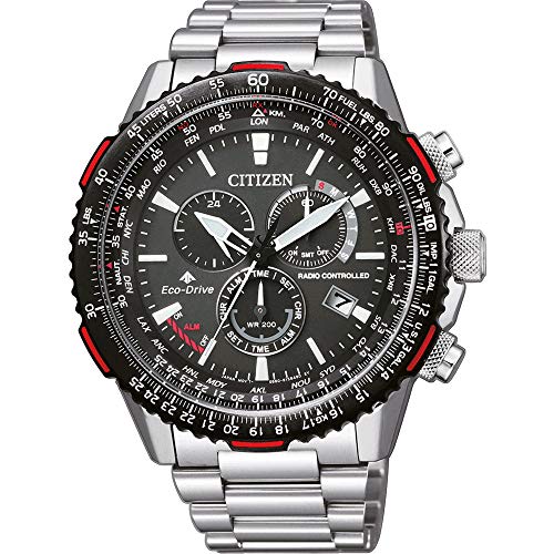 Citizen Reloj Pilot E660 Eco-Drive Cb5001-57e, Analógico Hombres, Plata, Normale Citizen Reloj Pilot E660 Eco-Drive Cb5001-57e, Analógico Hombres, Plata, Normale