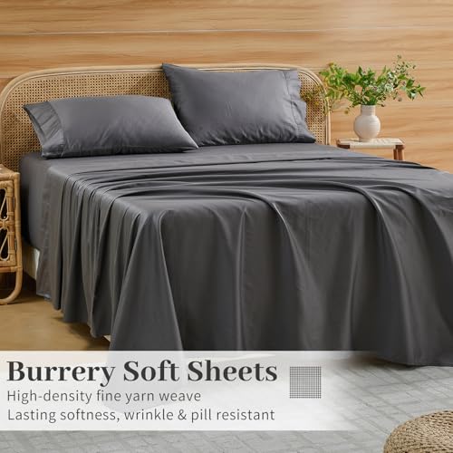 Image of Bedlifes 1000TC Egyptian Cotton King Sheets, 4Pcs 18-24 inch Extra Deep Pocket