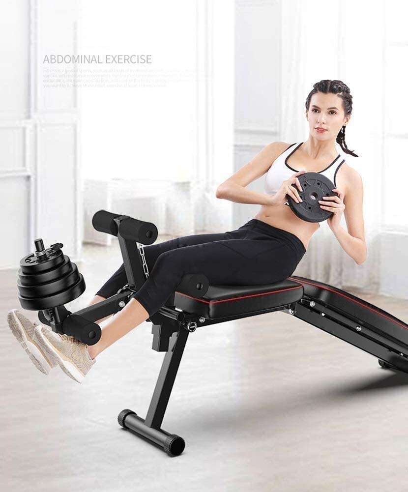 Regulowana ławka do hantli ławka składana podnoszenie ciężarów wytrzymała, płaskie nachylenie spadek wielofunkcyjne ćwiczenia domowy sprzęt fitness