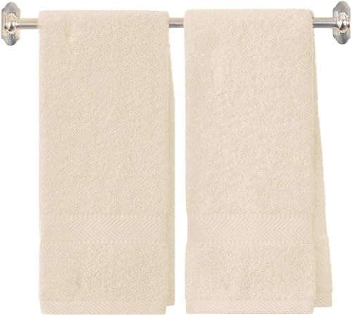 BY LORA Juego de 2 toallas de mano bordadas personalizadas de algodón de rizo – Toallas de baño con monograma personalizadas, ultrasuaves y