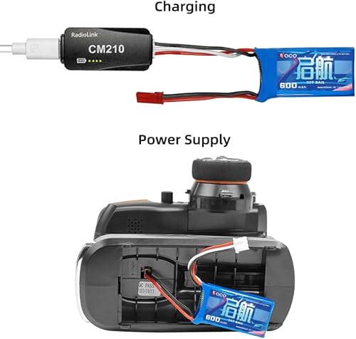 Miniatura 6 de Radiolink FULLYMAX 7.4V 2S 30C LiPo Batería 660mAh JST 2Pin Conector para RC A560 AirplaneRC4GS V3RC6GS V3AT10IIAT9S ProT8FB RC Control remoto