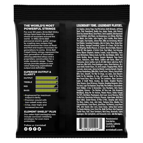 Image of Ernie Ball Regular Slinky Cobalt Electric Guitar Strings 3-pack, 10-46 Gauge (P03721)