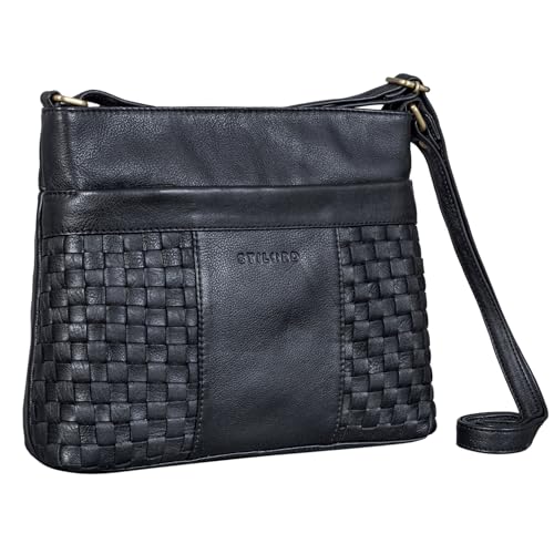 Sac a main tresse en cuir veritable fini le desordre en sortie