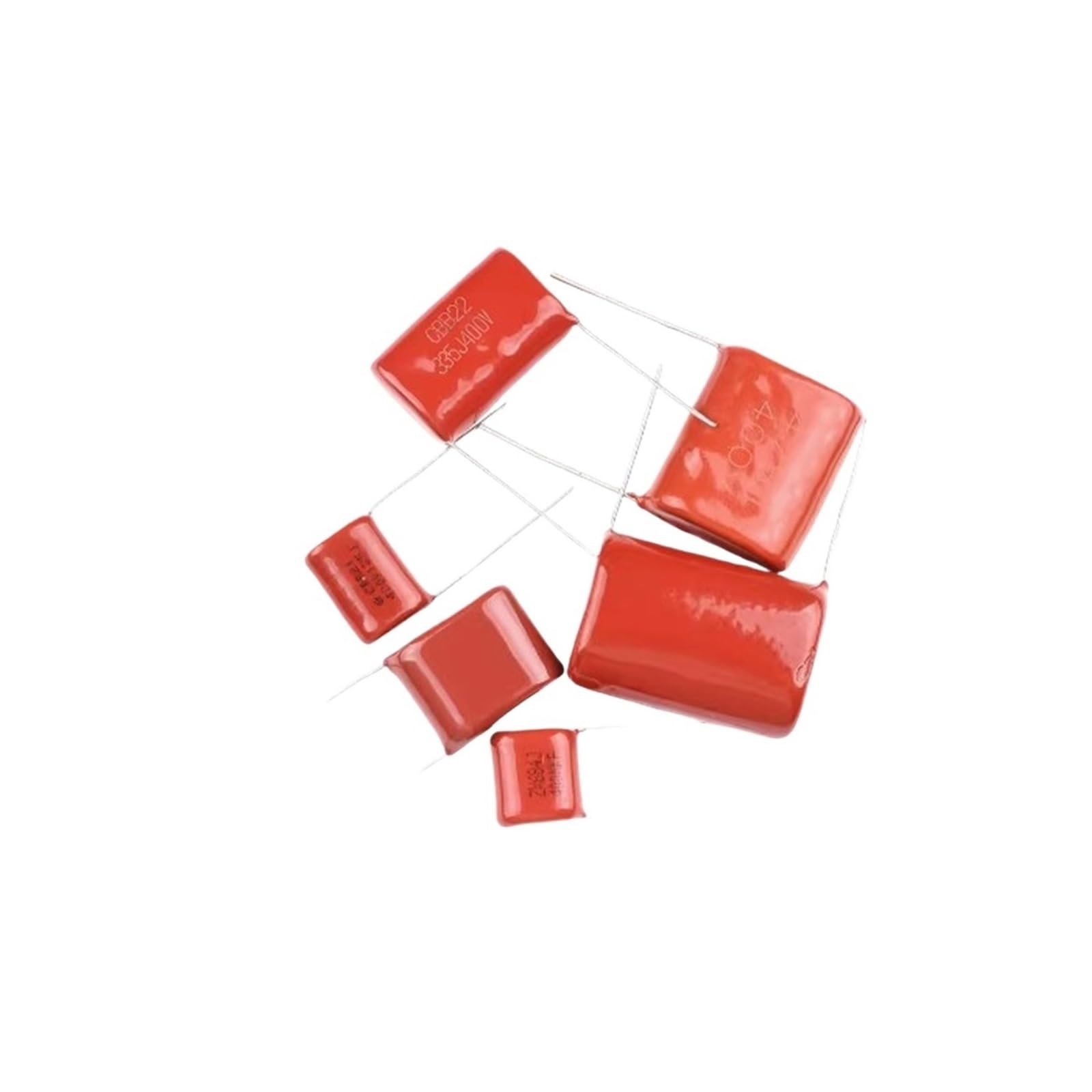 BALYDLUL 10PCS CBB22 Capacitor 63V 100V 250V 400V 630V 1600V 2000V 104 105 225J 1UF 2.2UF 100NF(400V335J3.3UF27.5P)