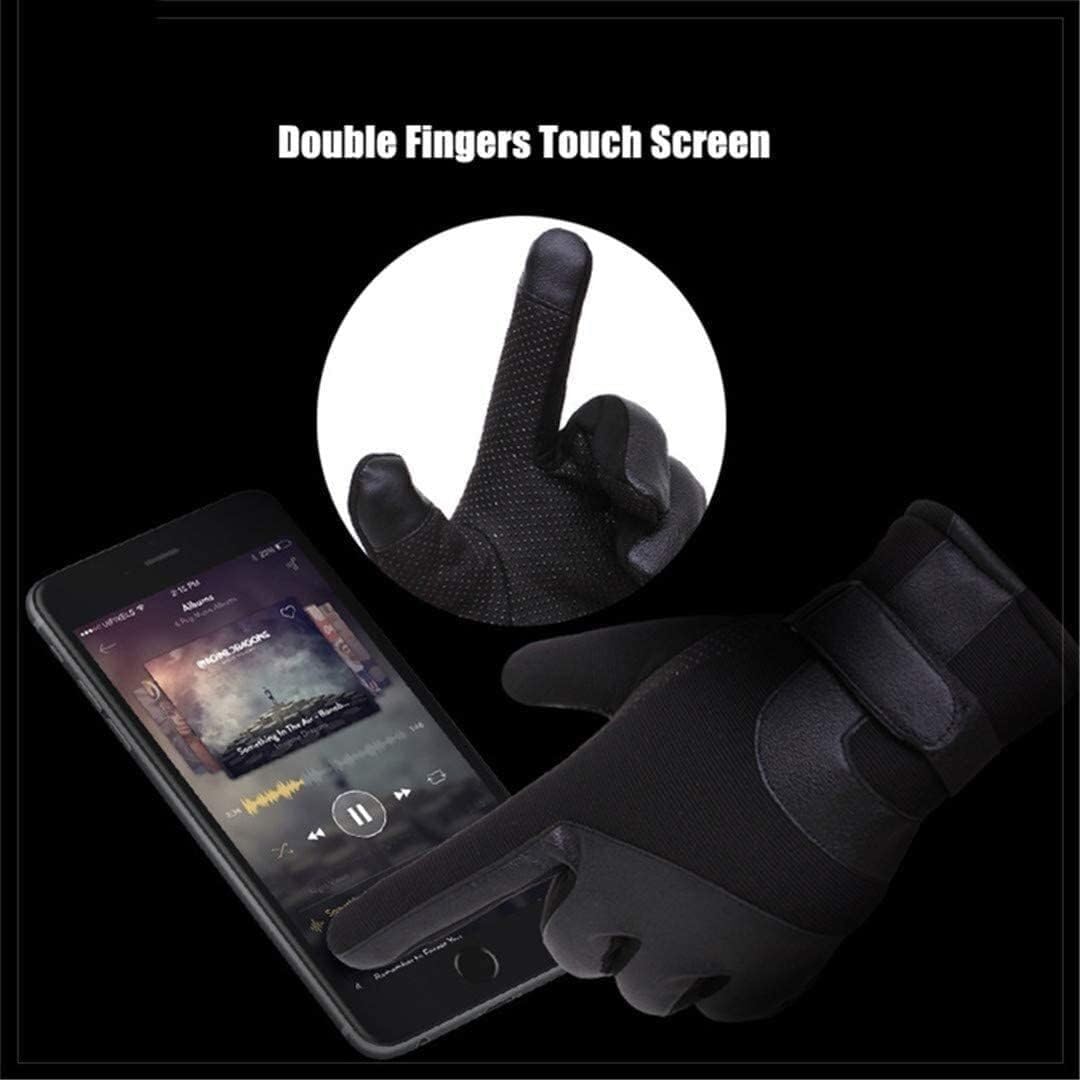Guantes de Ciclismo Guante A Prueba De Viento Deportes Al Aire Libre Pantalla Táctil Térmico Cálido Dedo Completo Bicicleta Motocicleta Guantes Deportivos