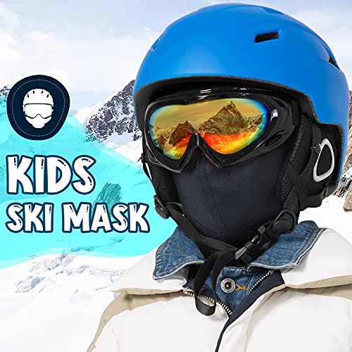 Kids Balaclava Ski Mask (with Breathable Holes) Windproof Winter Fleece Neck Face Warmer Boys Girls3