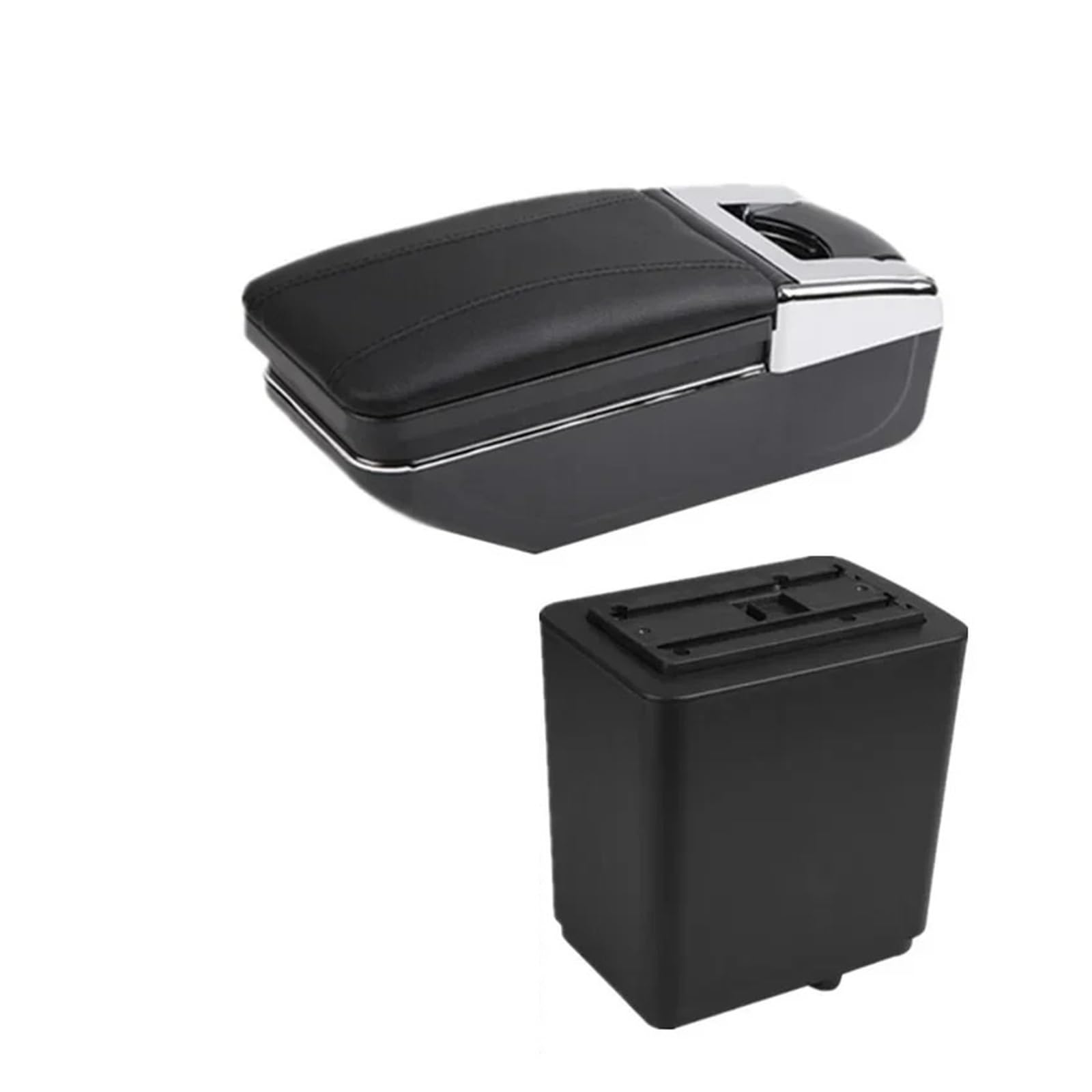 GBGWRMRYX Center Armrest Box For Peugeot For Partner For Tepee Car Armrest Box Dedicated Retrofit Storage Box Interior Accessories Arm Rest(A black line No USB)
